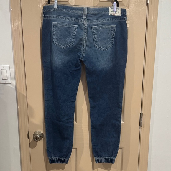 True Religion Dark Blue Boyfriend Jeans - Picture 2 of 2